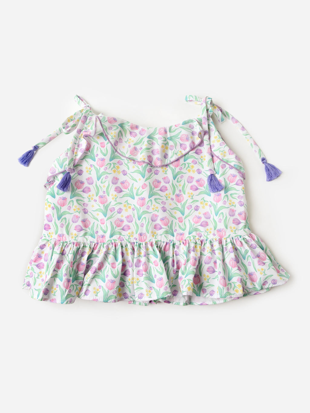Be Elizabeth Girls' Pom Pom Top - Saint Bernard
