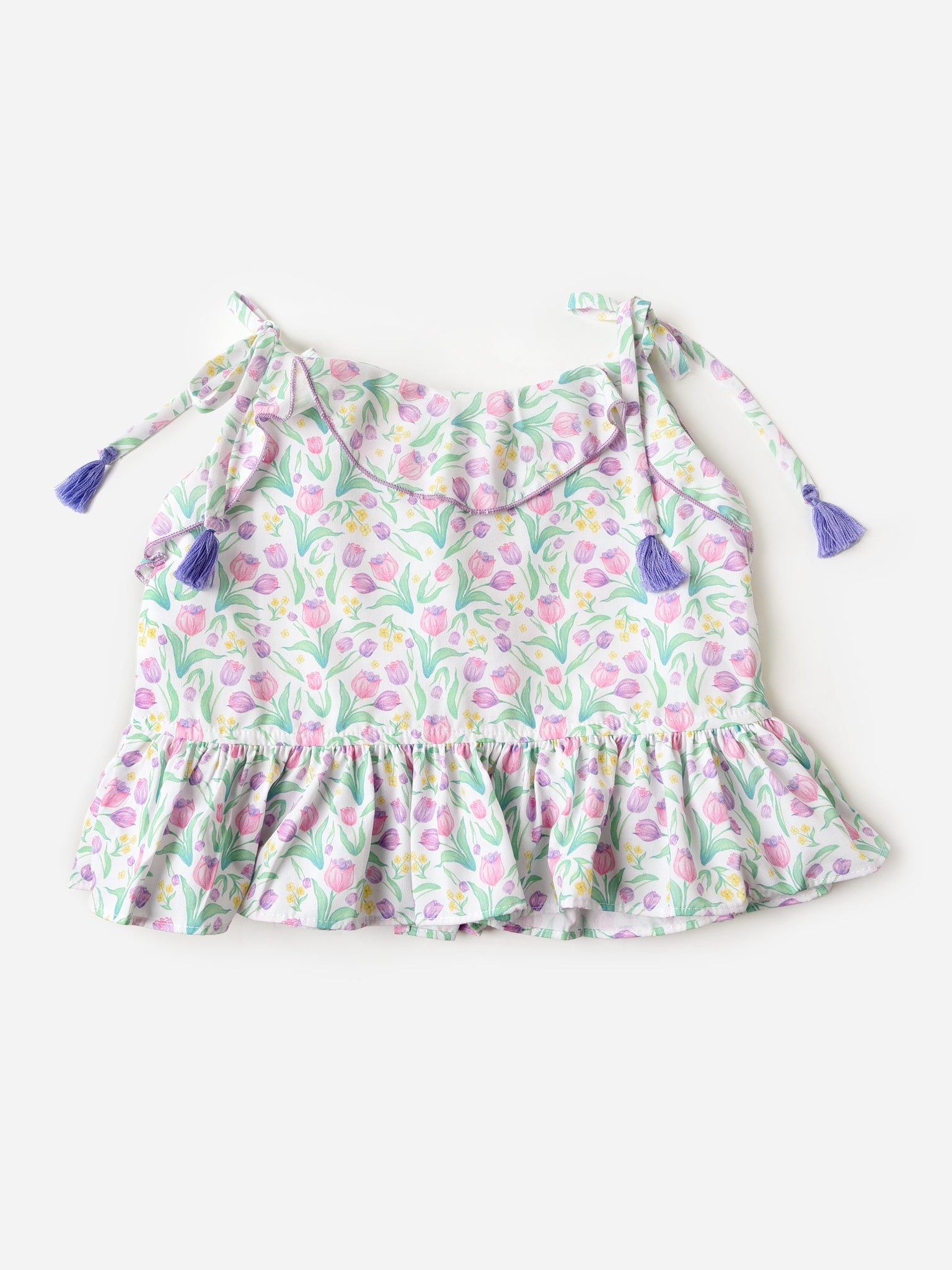 Be Elizabeth Girls' Pom Pom Top - Saint Bernard