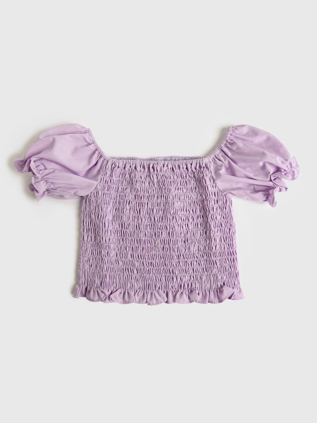 Be Elizabeth Girls' Smocked Woven Top - Saint Bernard