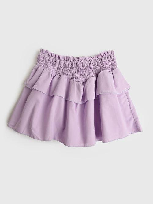 Be Elizabeth Girls' Smocked Woven Skirt