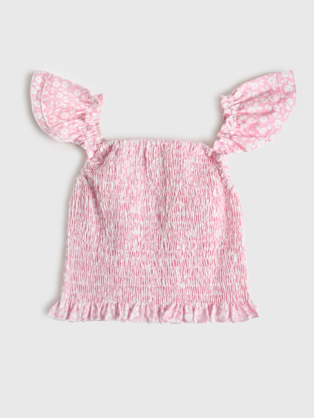 Be Elizabeth Girls' Floral Smocked Top - Saint Bernard