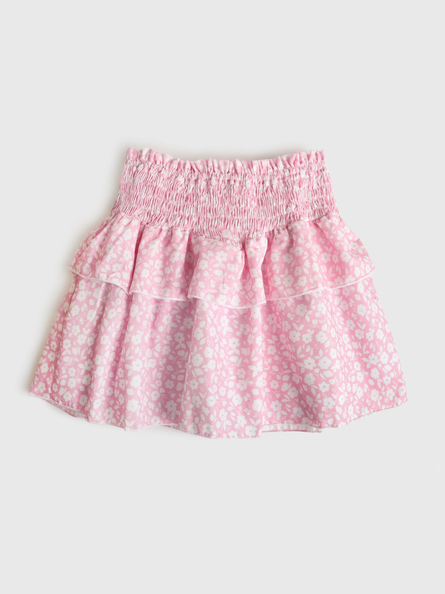 Be Elizabeth Girls' Floral Smocked Skirt - Saint Bernard
