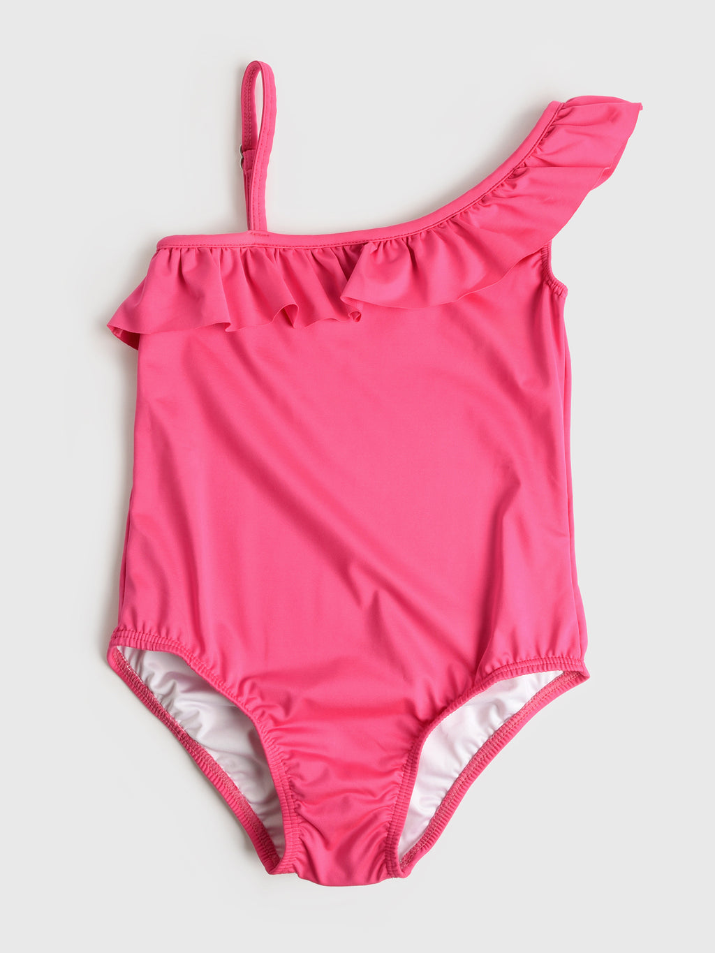 Be Elizabeth Girls' Solid One-Piece Swimsuit - Saint Bernard