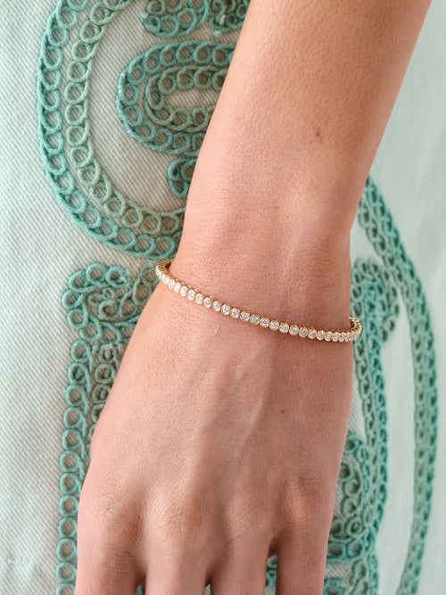 Francie B. Bezel Diamond Flex Bracelet
