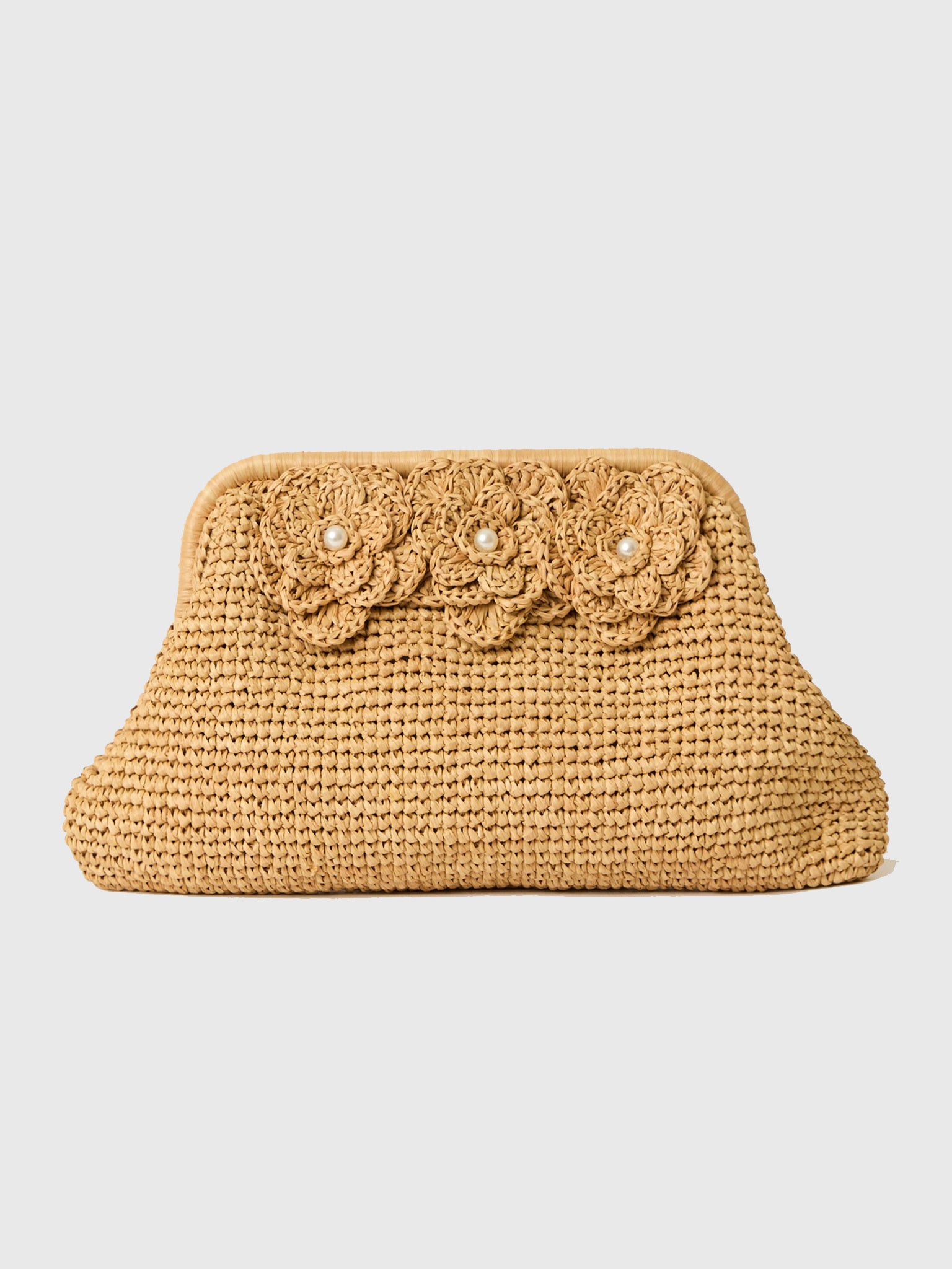 BTB Florian Flower Frame Clutch - Saint Bernard