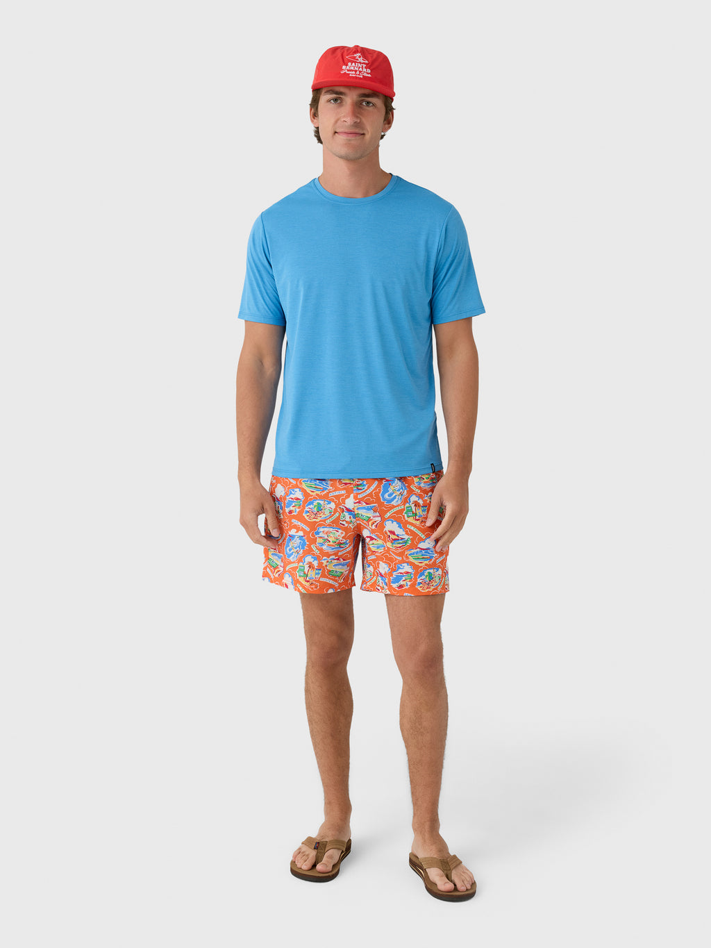 Fair Harbor Men's The Bungalow Swim Trunk - Saint Bernard