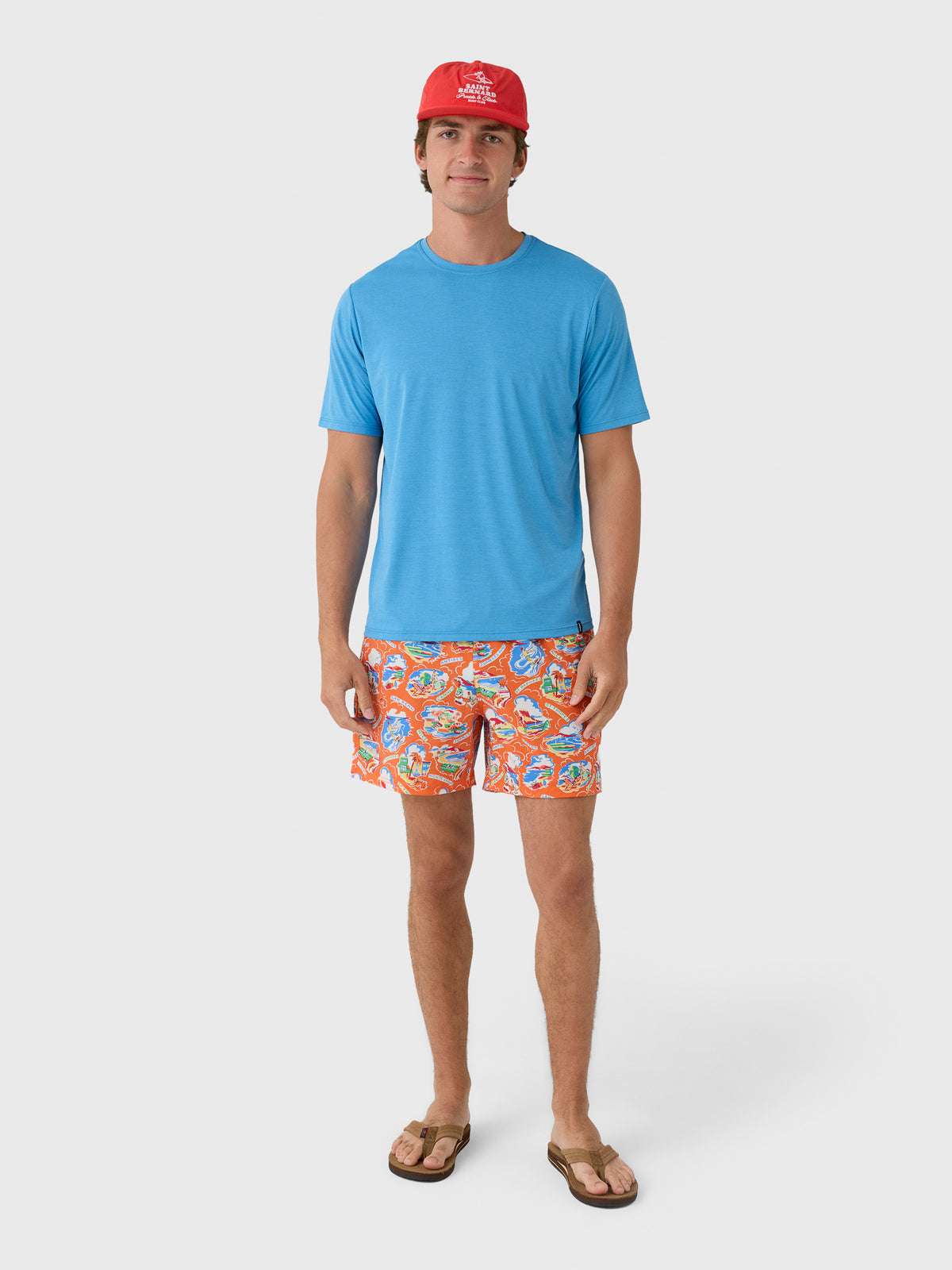 Fair Harbor Men's The Bungalow Swim Trunk - Saint Bernard