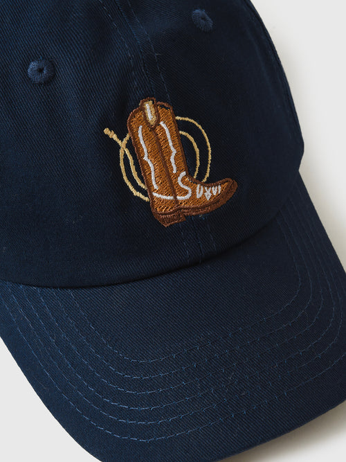 Bits + Bows Boys' Cowboy Boot Baseball Hat