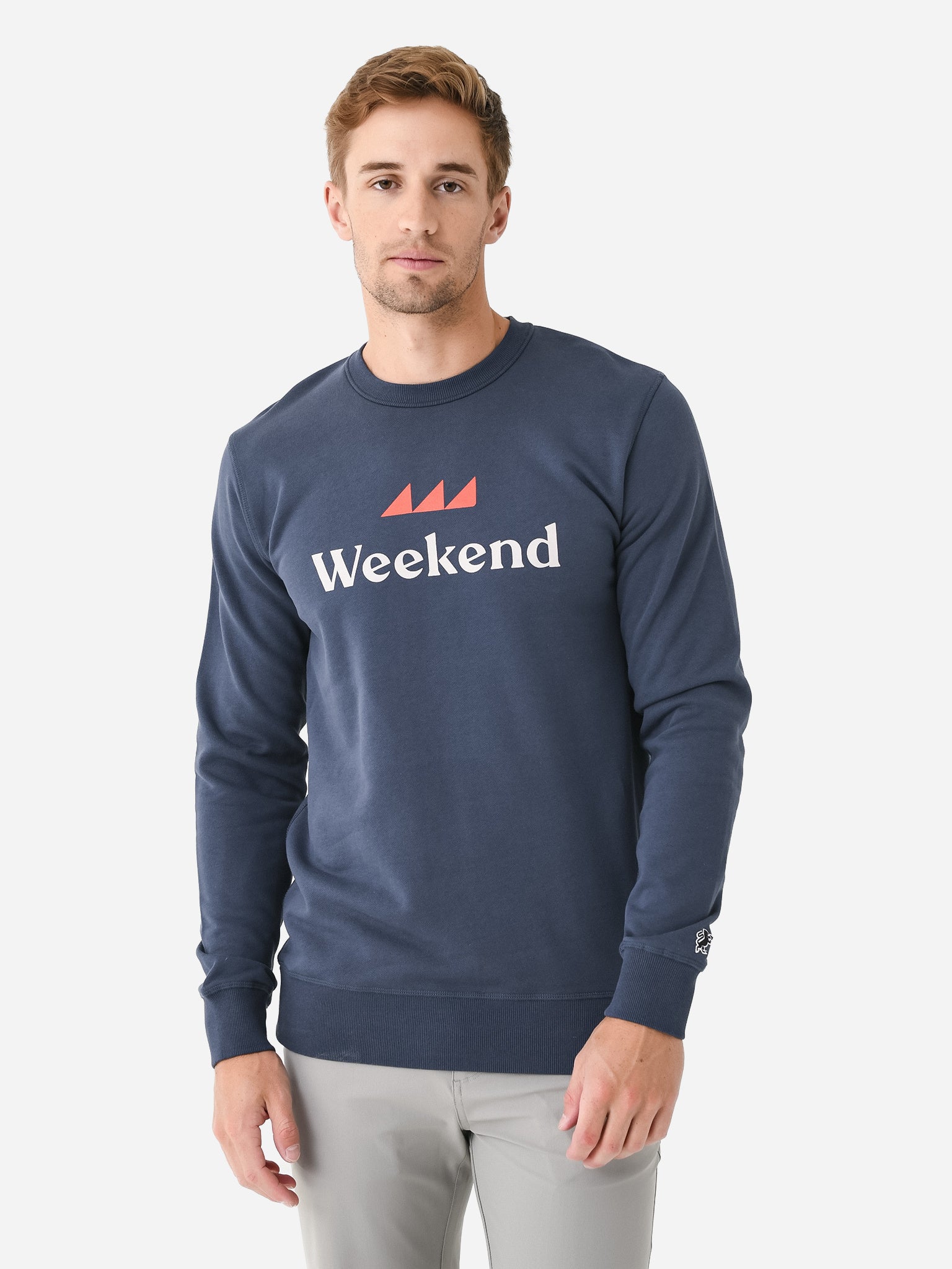 Weekend Men's Insignia Big Logo Crew Sweatshirt - Saint Bernard