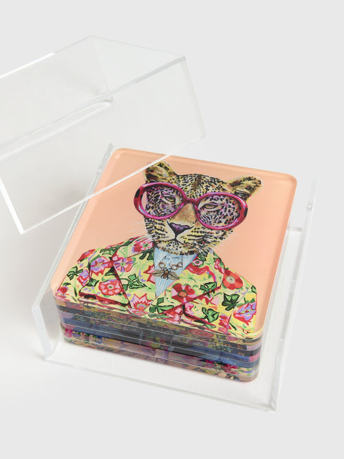Tart By Taylor Big Cats Set of 4 Coasters