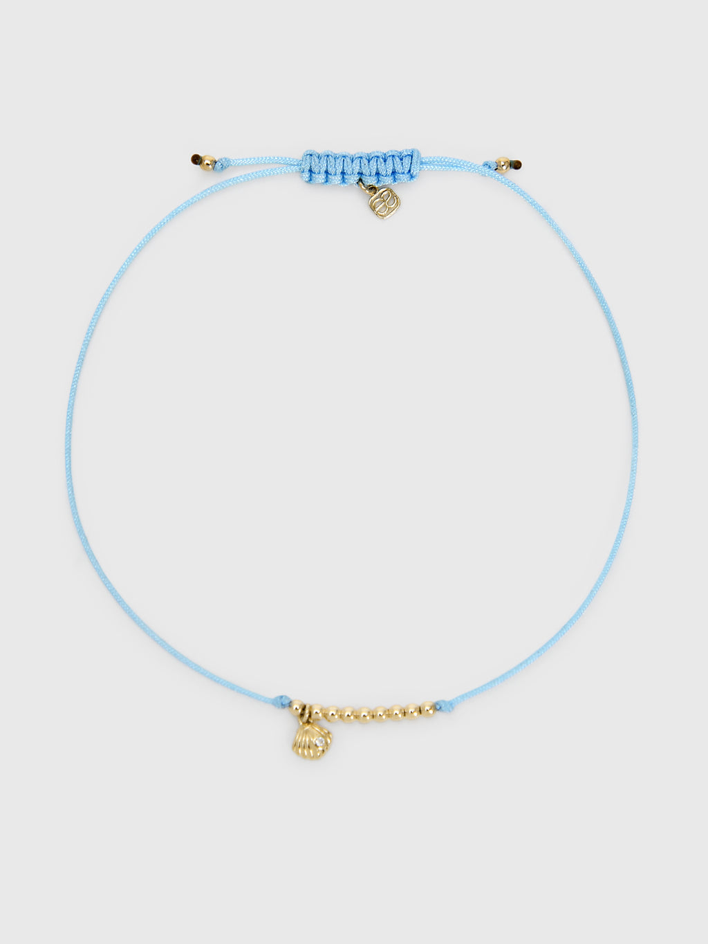 Sydney Evan Tiny Clam Shell Cord Bracelet - Saint Bernard