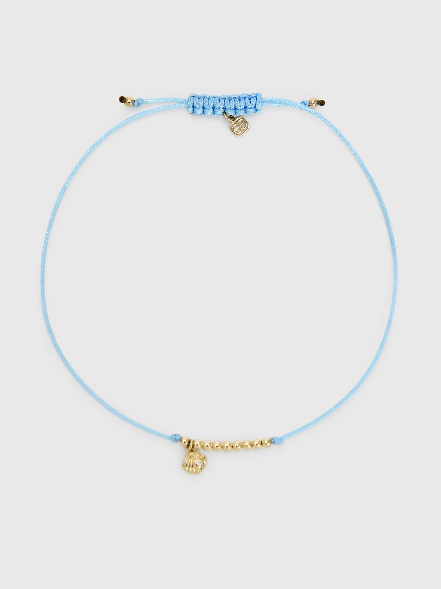 Sydney Evan Tiny Clam Shell Cord Bracelet - Saint Bernard