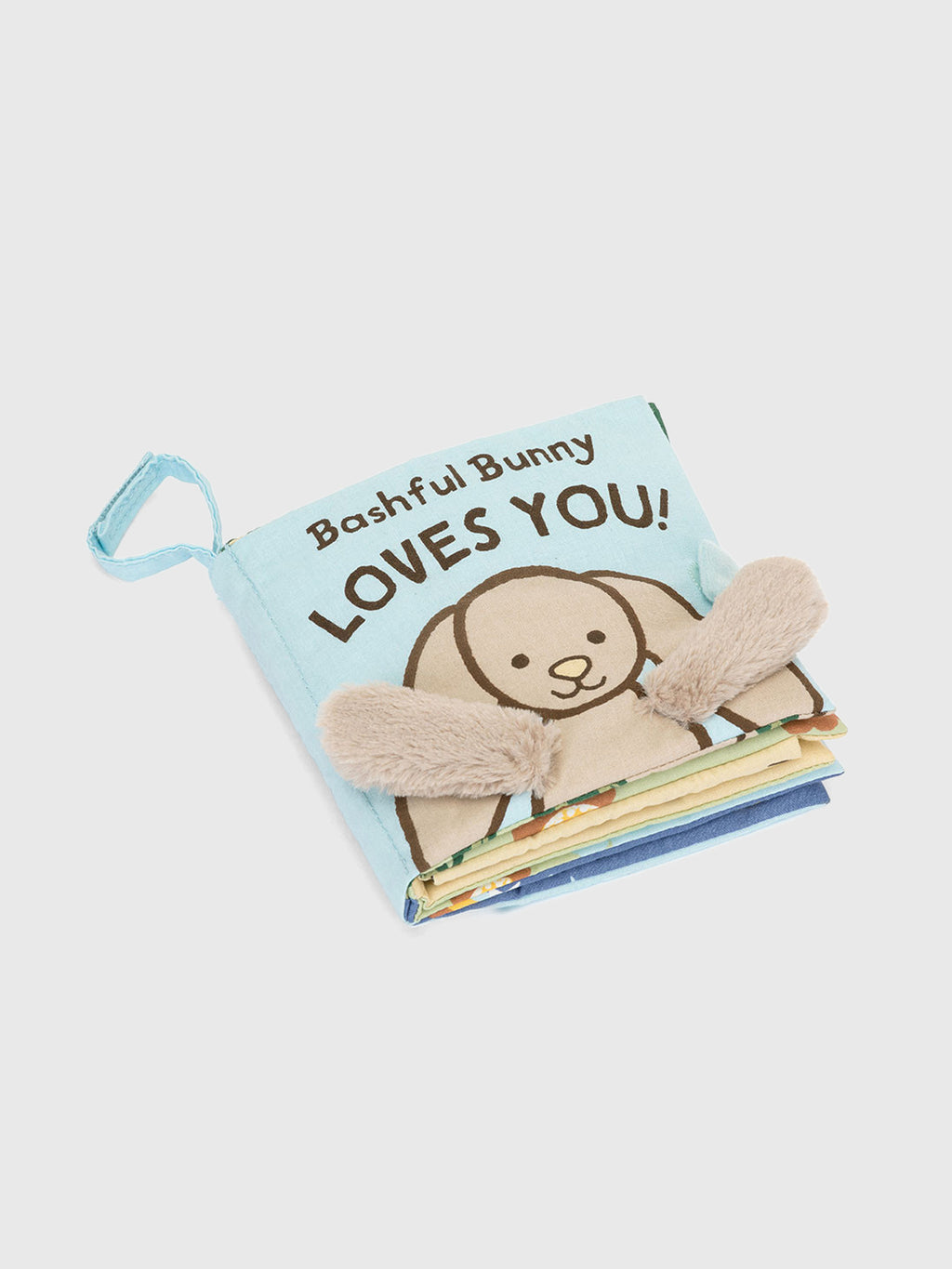 Jellycat Bashful Bunny Loves You Book - Saint Bernard