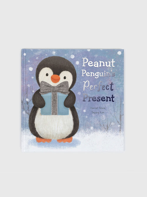 Jellycat Peanut Penguin's Perfect Present Book