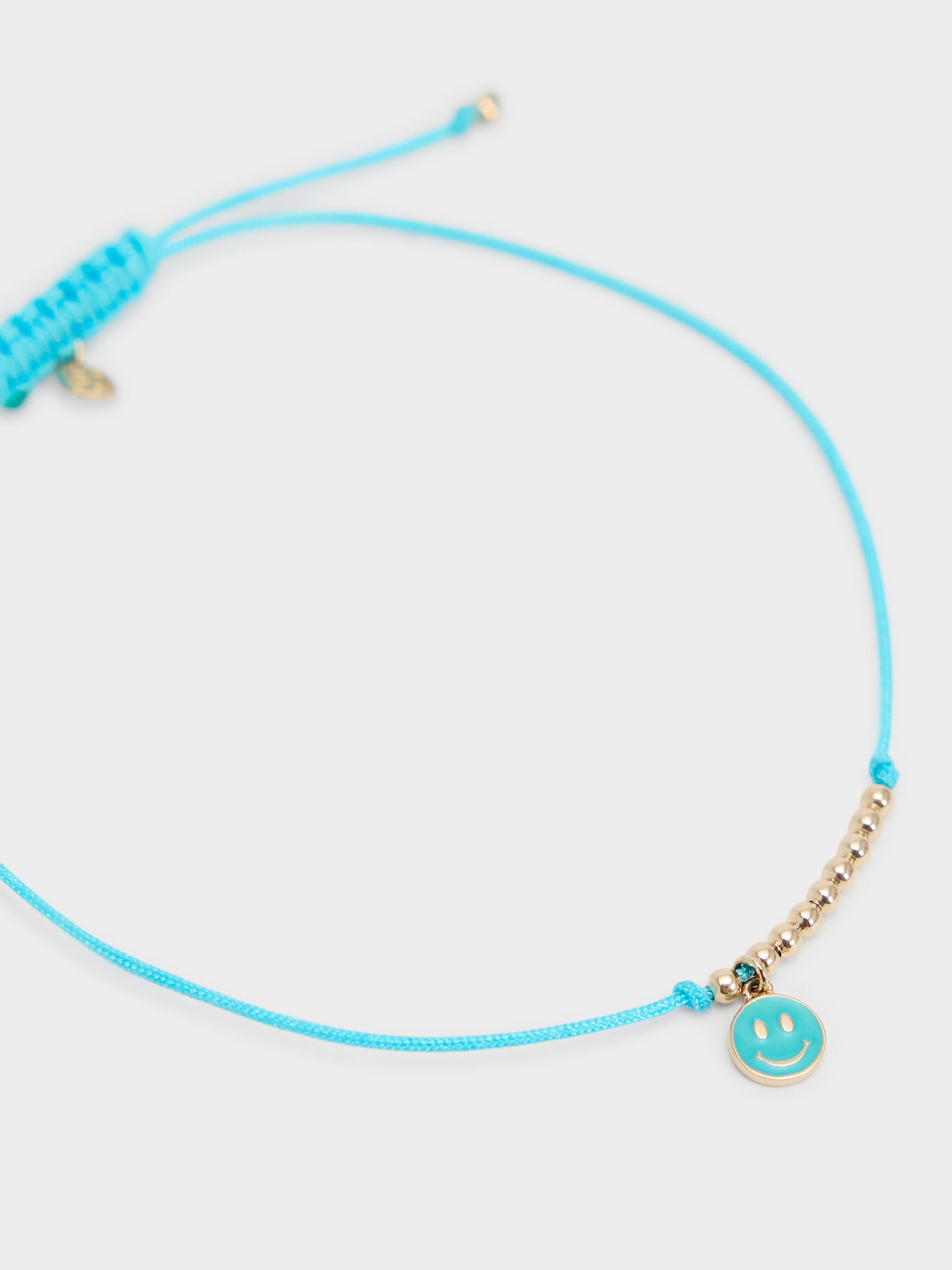 Sydney Evan Mini Enamel Happy Face Cord Bracelet - Saint Bernard
