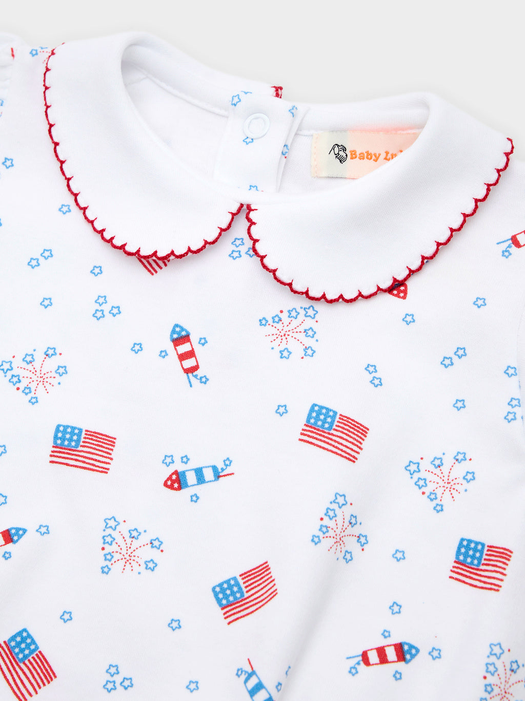 Luigi Baby Girls' 4th Of July Bubble - Saint Bernard