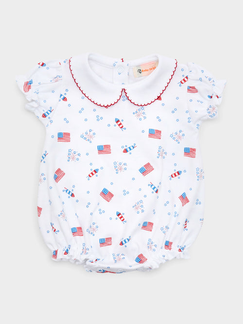 Luigi Baby Girls' 4th Of July Bubble