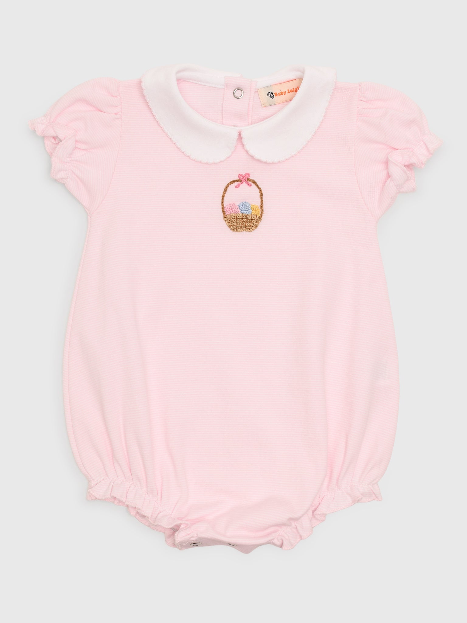 Luigi Baby Girls' Easter Basket Bubble - Saint Bernard