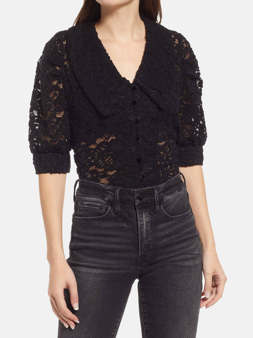 BB Dakota Women's Anytime Any Lace Top