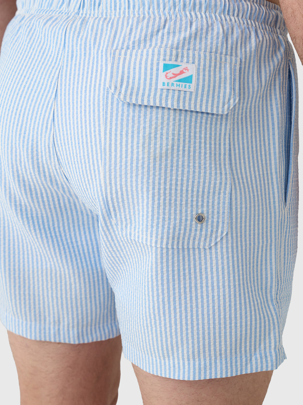 Bermies Men's Blue Swim Trunk - Saint Bernard