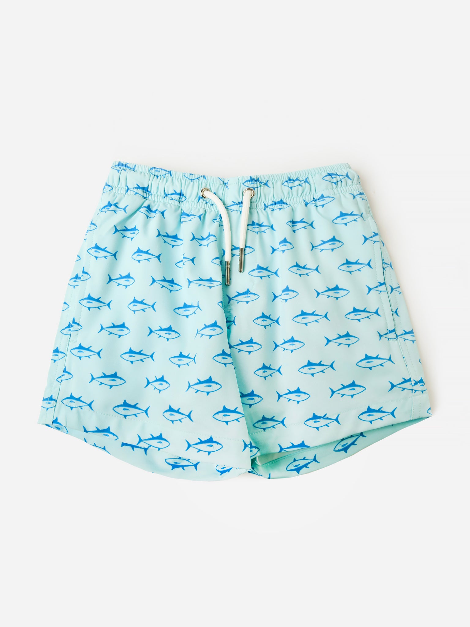 Bermies Boys' Blue Tuna Swim Trunk - Saint Bernard