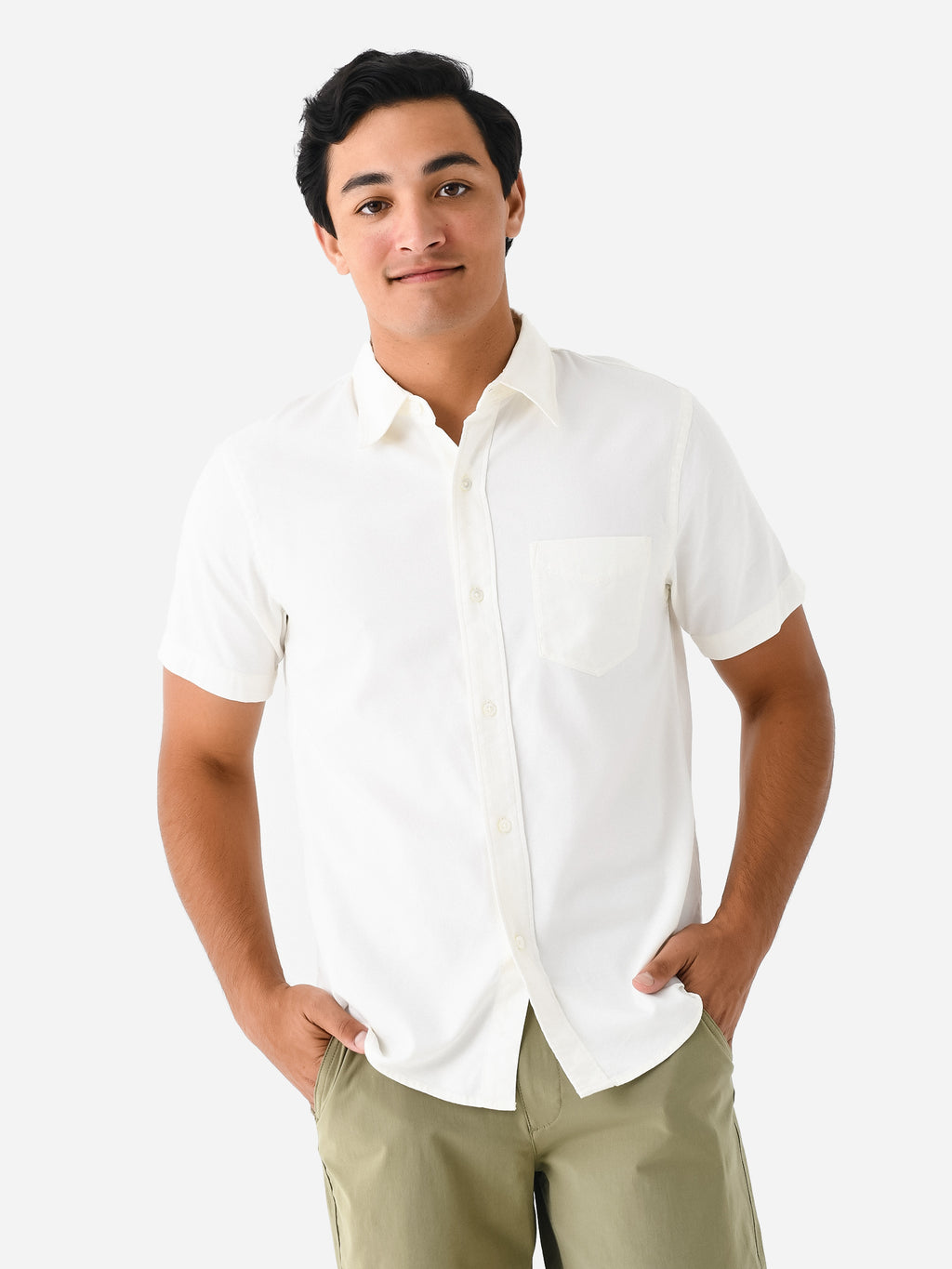 Buck Mason Men's Draped Twill One Pocket Shirt - Saint Bernard