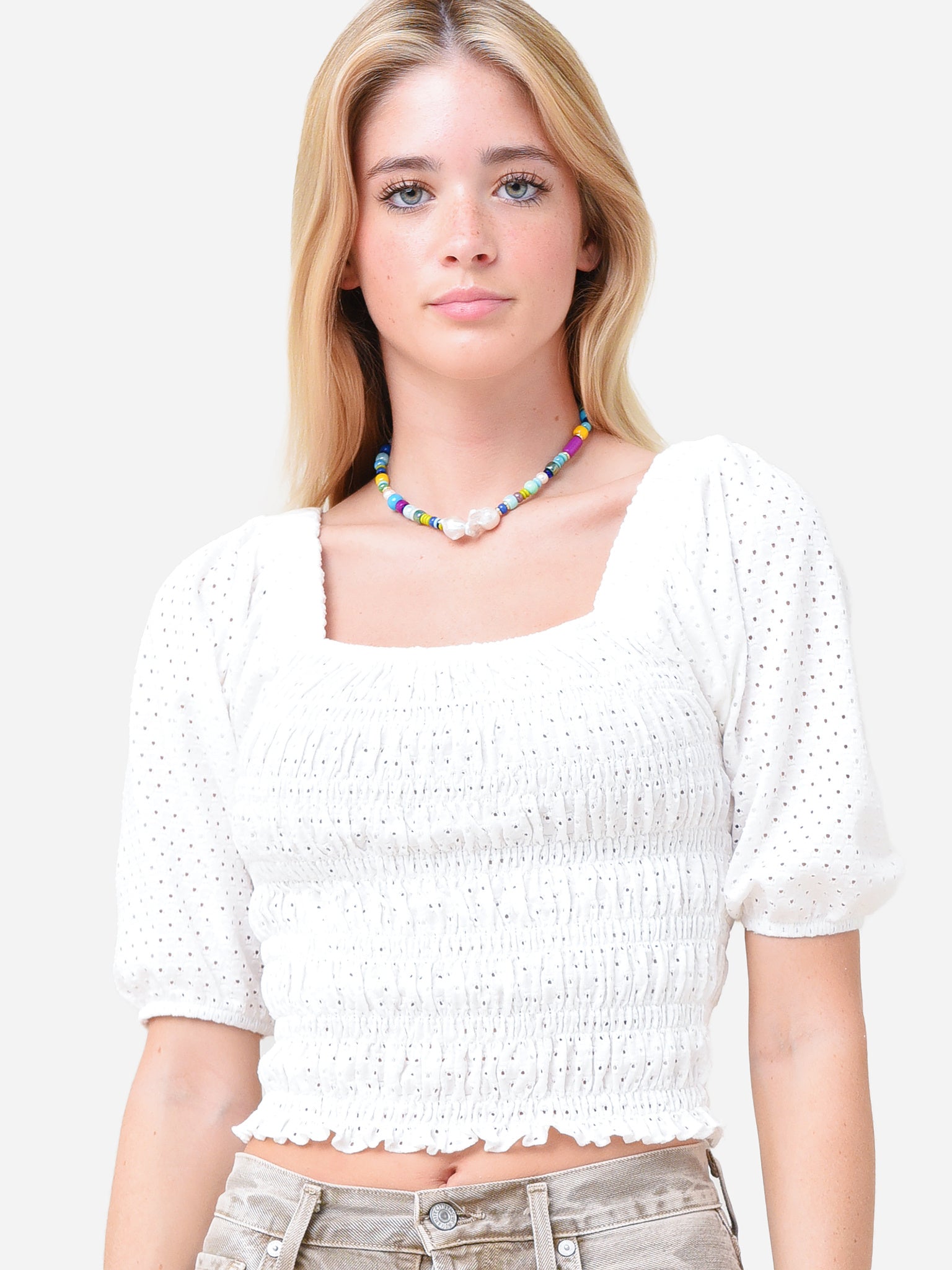 BB Dakota Women's Smock My Way Top - Saint Bernard