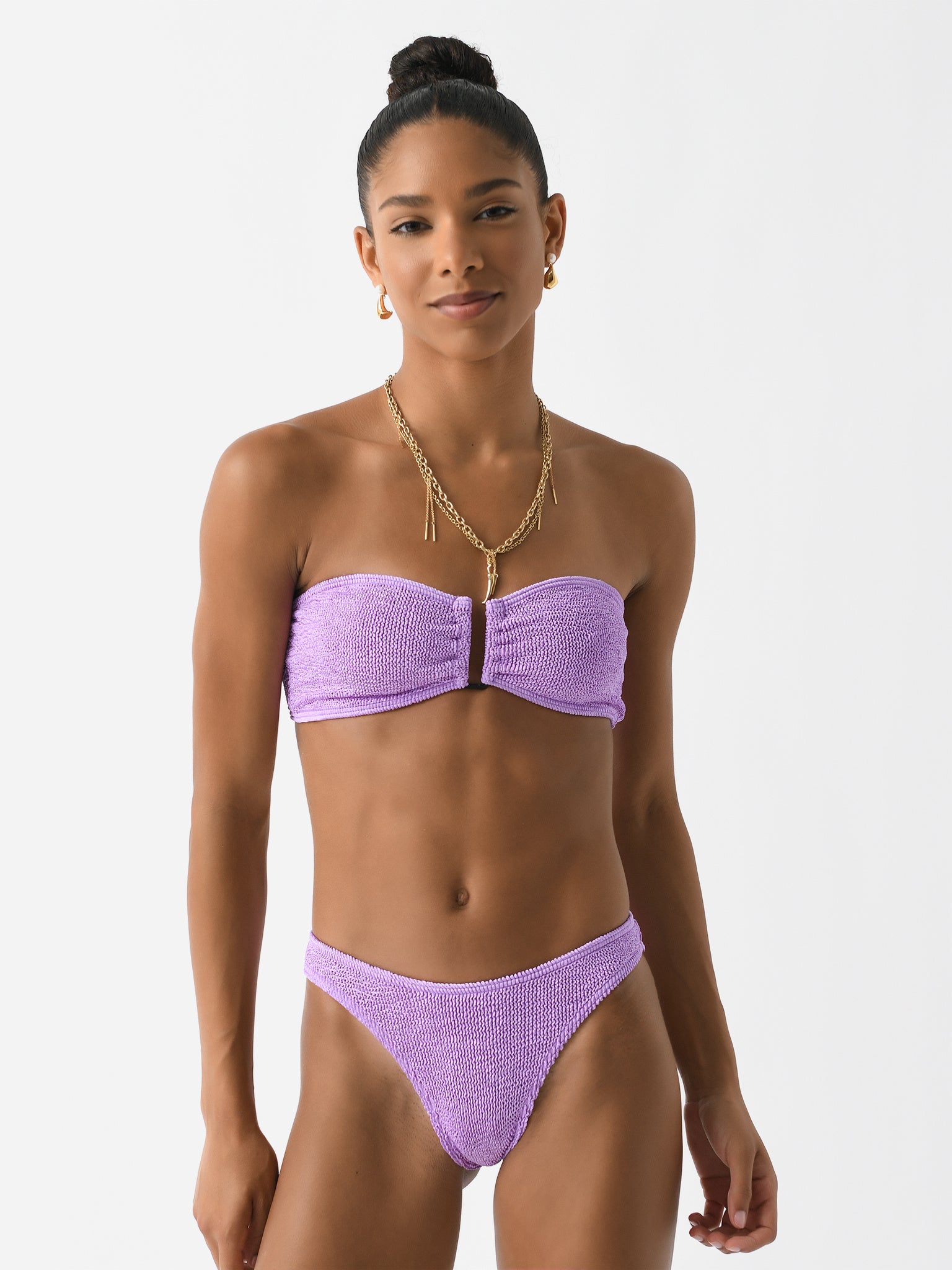 Bond Eye Women's Tie Back Blake Bandeau Bikini Top - Saint Bernard