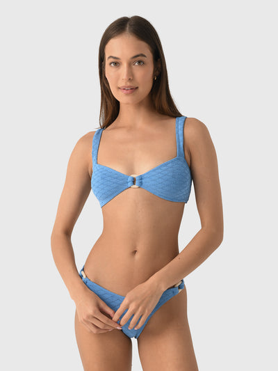 Bond Eye Women's Ring Delphi Crop Bikini Top - Saint Bernard