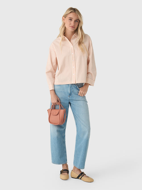 Masons Daughter Women's Cropped Boyfriend Shirt