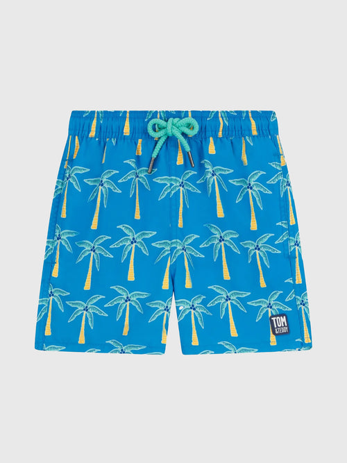 Tom & Teddy Boys' Palm Swim Trunk