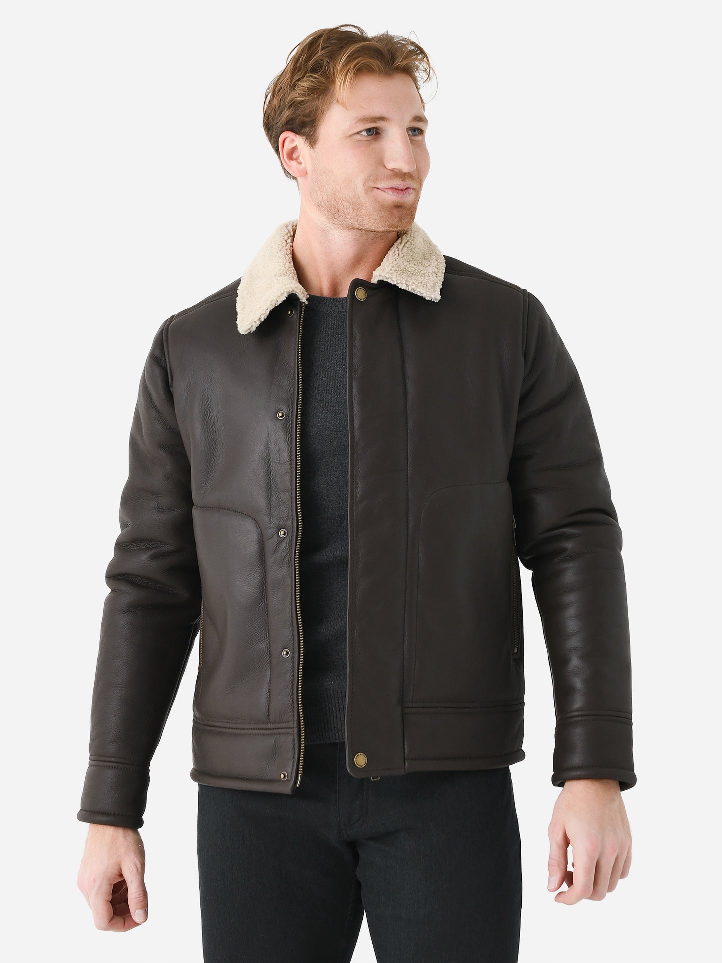 Rodd And Gunn Men's Arrowtown Shearling Leather Jacket