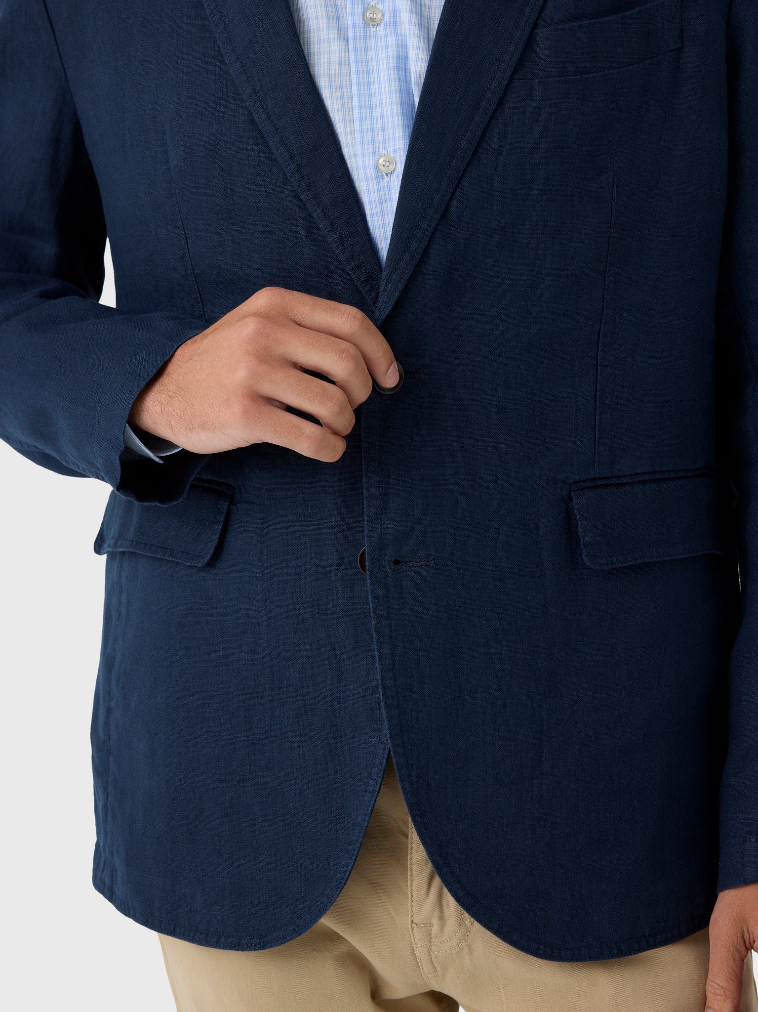 Rodd And Gunn Men's Resort Linen Blazer - Saint Bernard