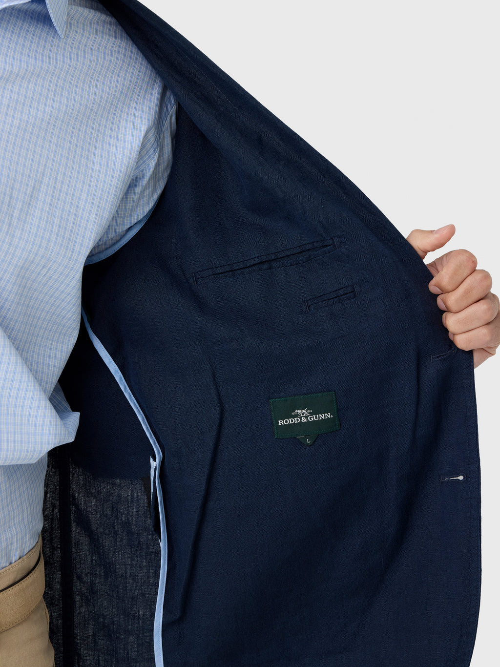 Rodd And Gunn Men's Resort Linen Blazer - Saint Bernard