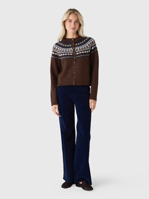 Betro Simone Women's Alexa Wide Leg Cord Jean - Saint Bernard
