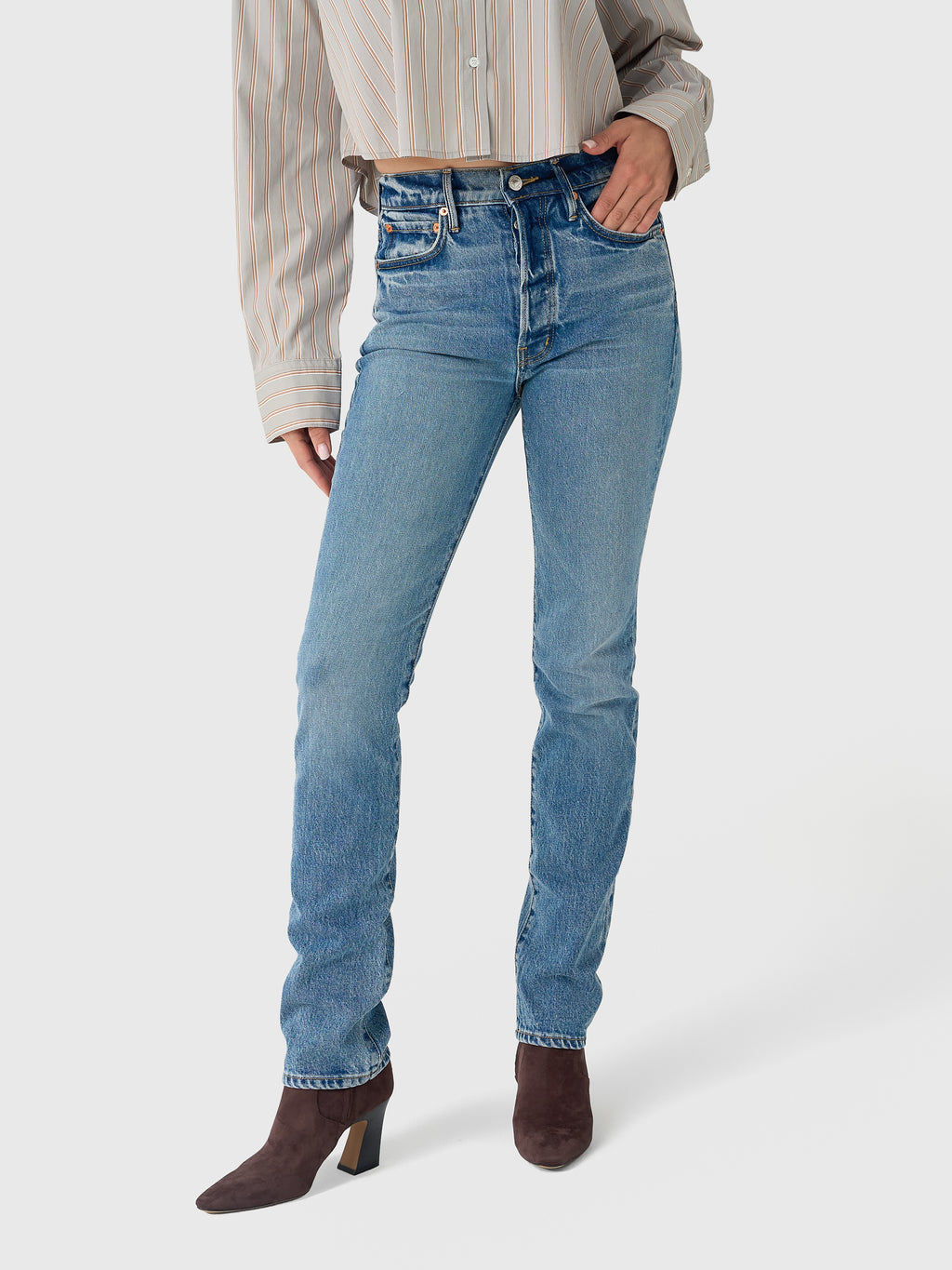 Betro Simone Women's Lindsay Straight Leg Jean - Saint Bernard