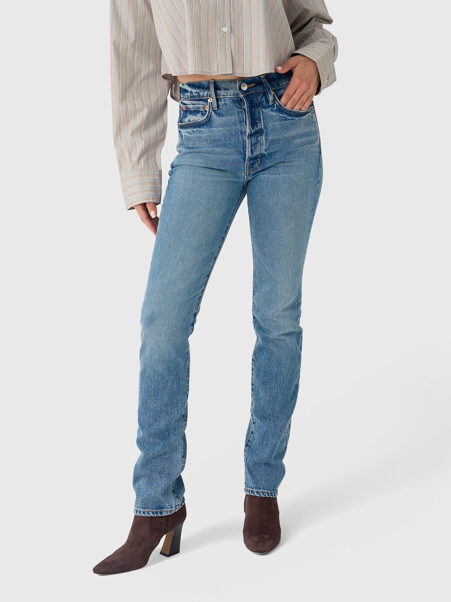 Betro Simone Women's Lindsay Straight Leg Jean - Saint Bernard