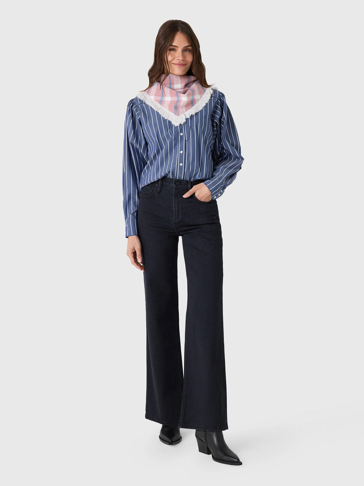 Betro Simone Women's Alexa Wide Leg Jean - Saint Bernard