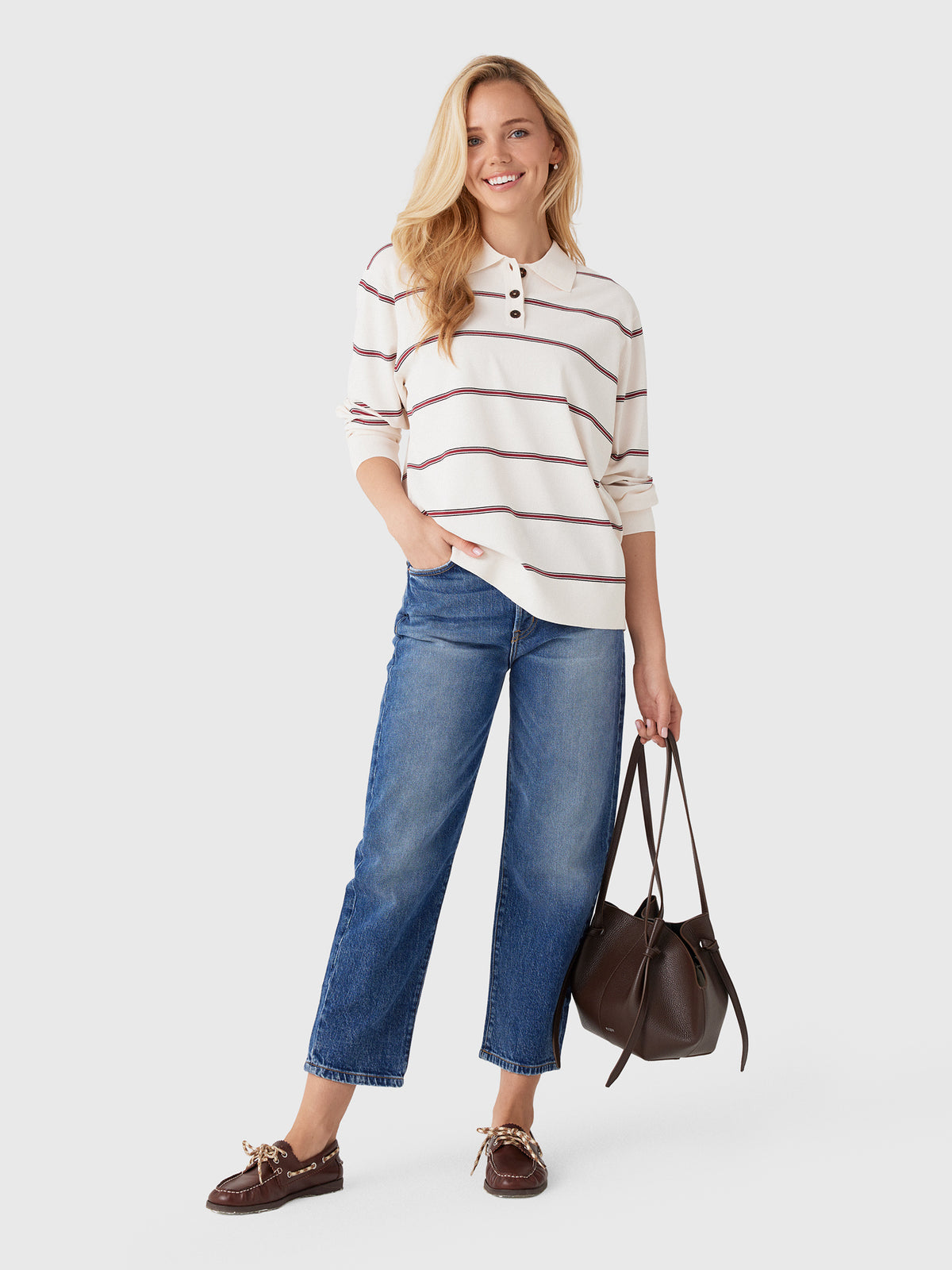 Betro Simone Women's Ellen Barrel Leg Jean - Saint Bernard