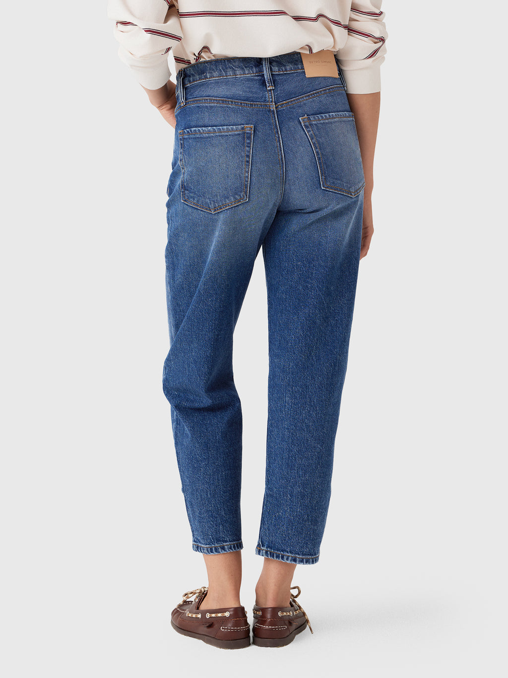 Betro Simone Women's Ellen Barrel Leg Jean - Saint Bernard