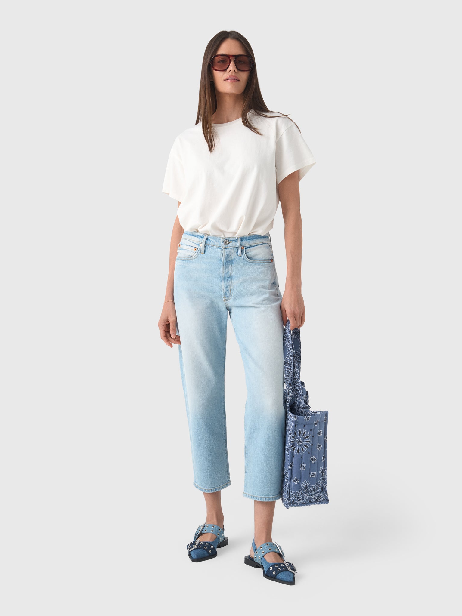 Betro Simone Women's Ellen Bow Leg Jean - Saint Bernard