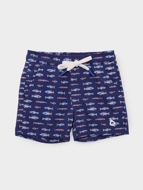 Blue Quail Boys' Swim Trunk - Saint Bernard