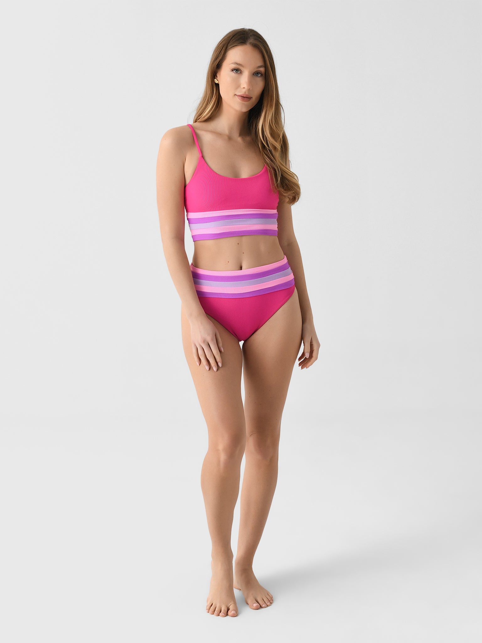 BEACH RIOT レギンス トップス　Sサイズ　セット ハート　ピンク BEACH RIOT レギンス トップス Sサイズ セット ハート ピンク