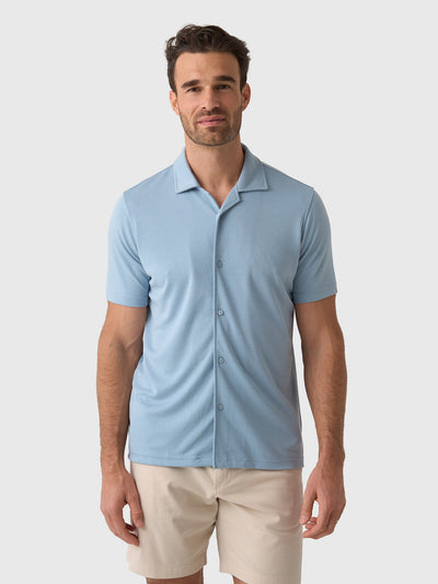 RYE51 Men's The Brody Double Knit Cabana Shirt - Saint Bernard