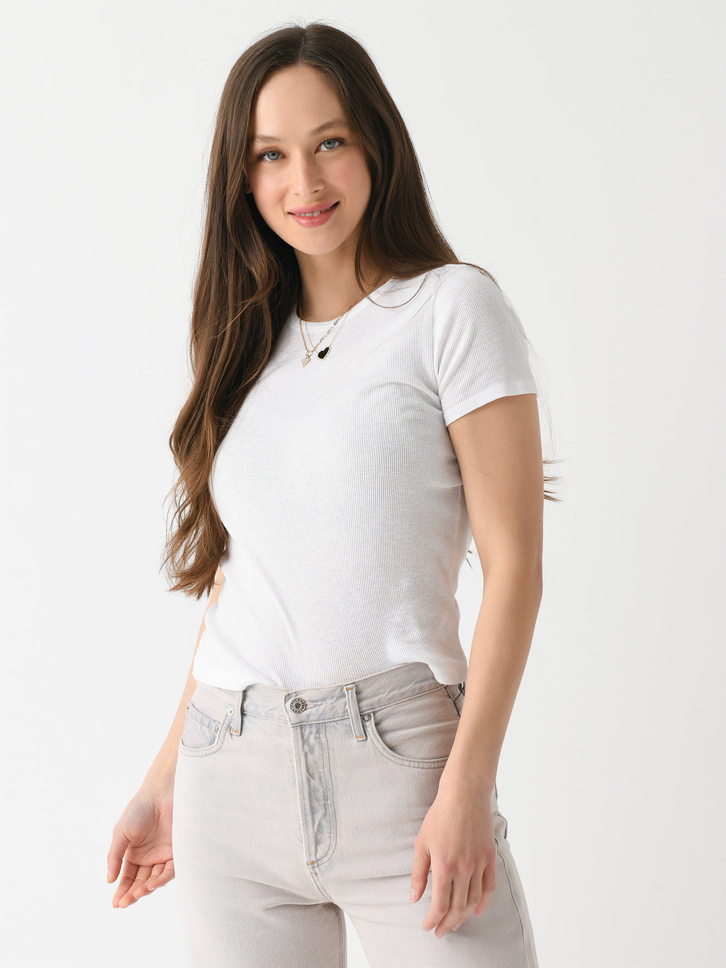 Velvet Women's Brenny Ribbed Tee - Saint Bernard