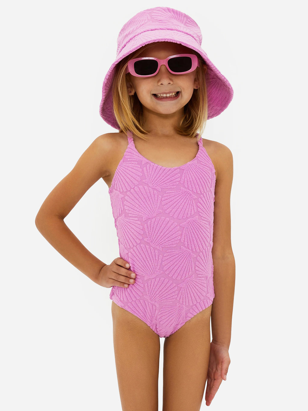 Beach Riot Girls' Little Julia One-Piece Swimsuit - Saint Bernard