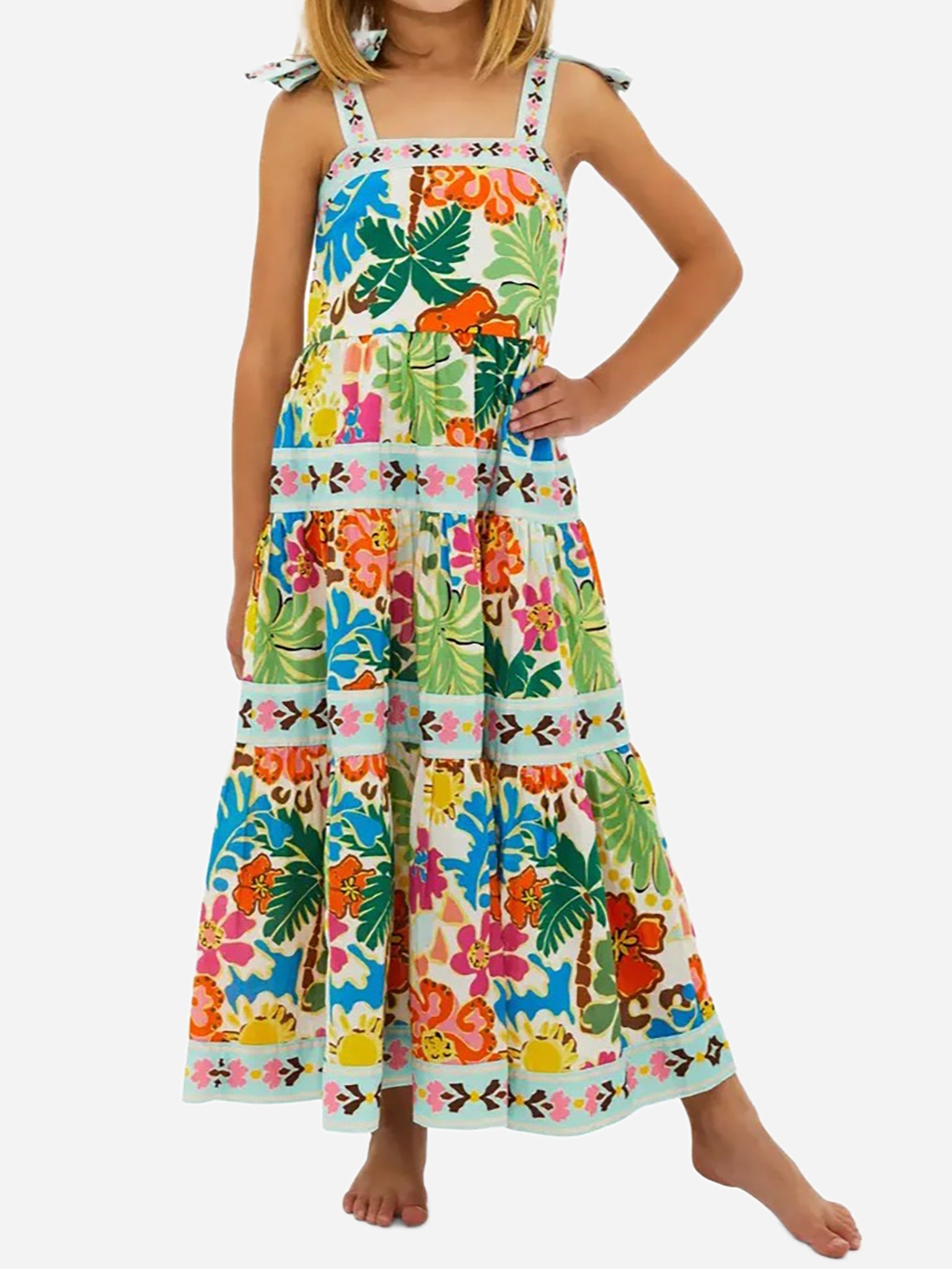 Beach Riot Girls' Little Charlotte Dress - Saint Bernard