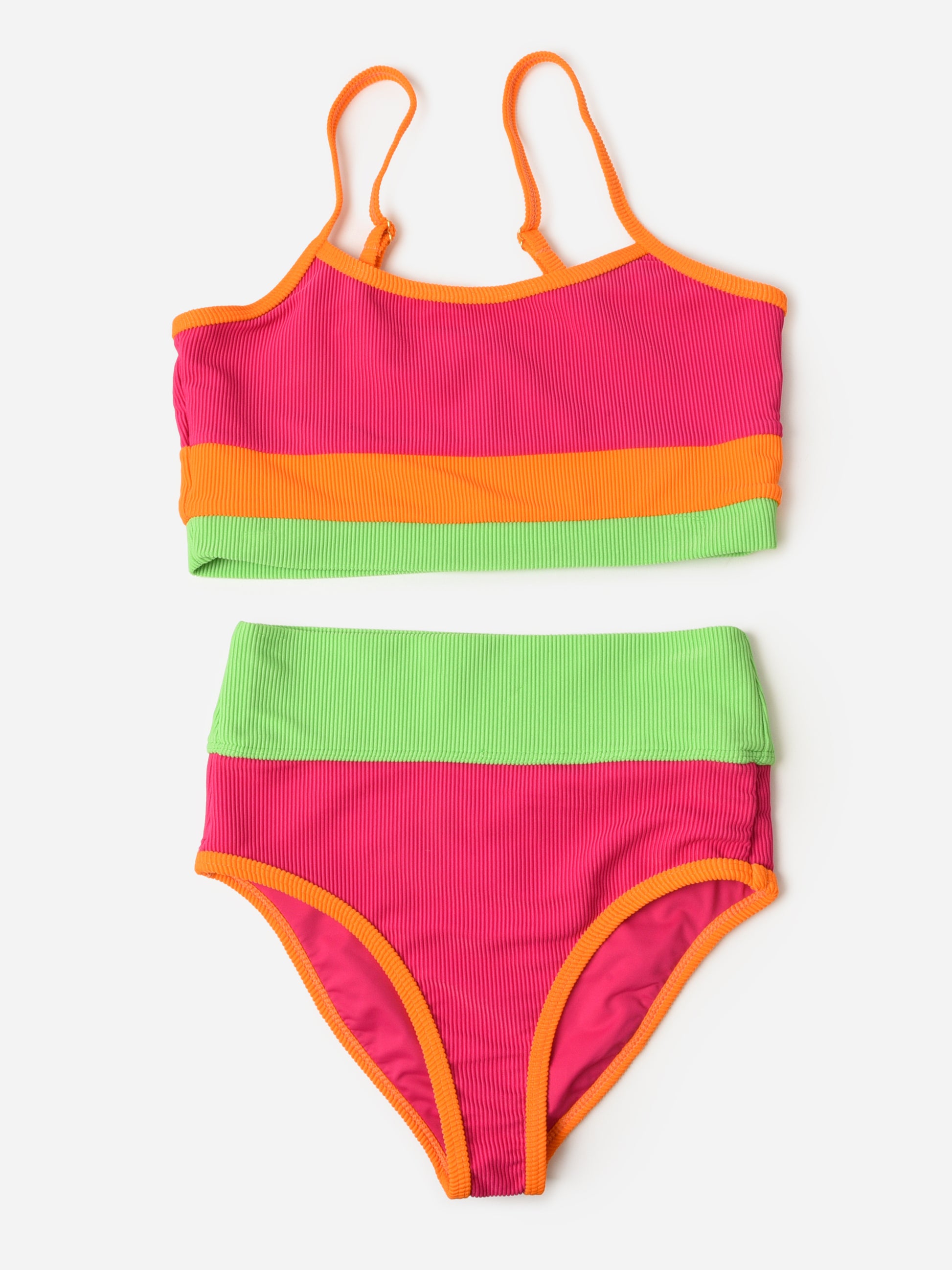 Beach Riot Girls' Little Eva + Emmie Bikini Set - Saint Bernard