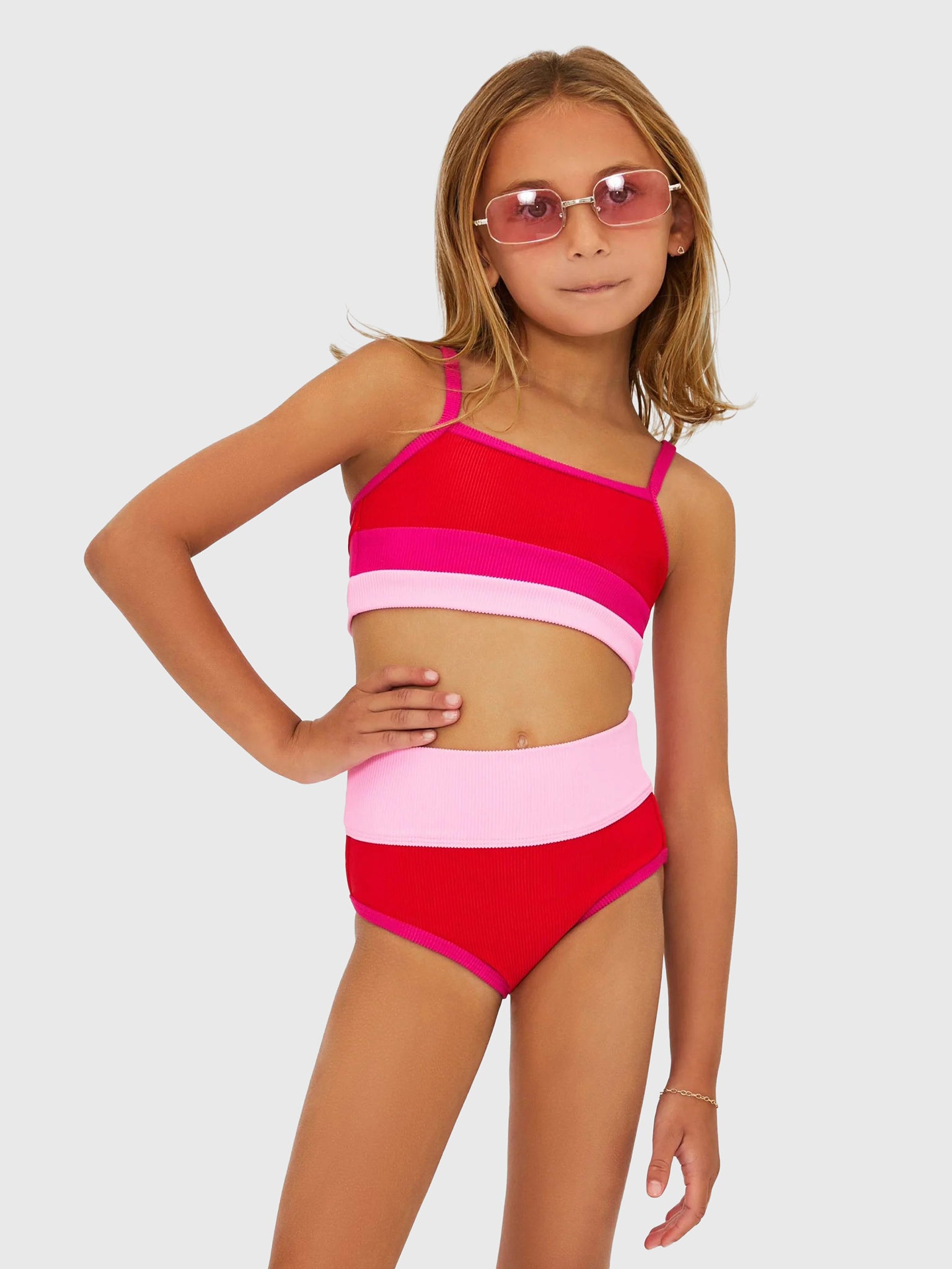 Beach Riot Girls' Little Eva + Emmie Bikini Set - Saint Bernard