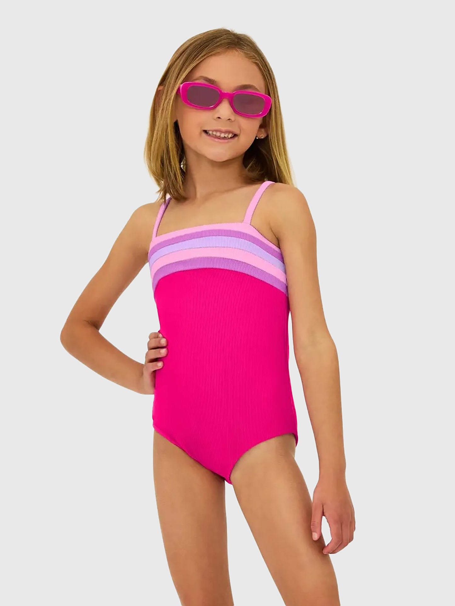 Beach Riot Girls' Little Jessa One-Piece Swimsuit - Saint Bernard